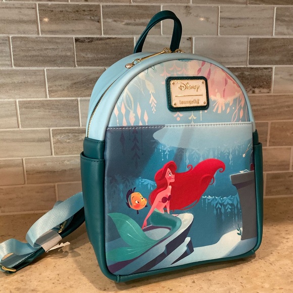 Disney Loungefly Little Mermaid Grotto Backpack - Picture 1 of 8